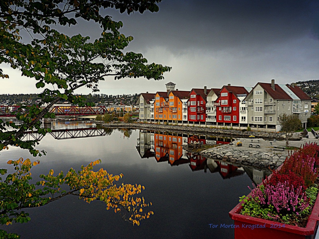 Steinkjer - Brygga og jernbanebrua