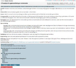 Eksempel på dokumentstyring i EQS - implementeringstest for et dokument